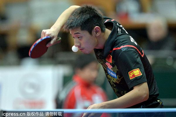 奥地利队碾压中国队,张继科带队取胜 奥地利队碾压中国队,张继科带队取胜